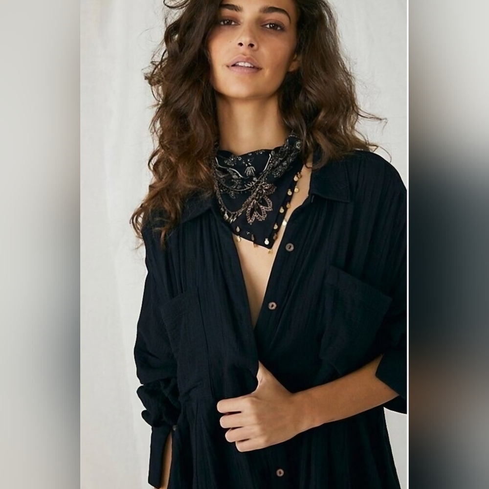 Free People The Voyager Shirtdress Size M - Picture 16 of 16